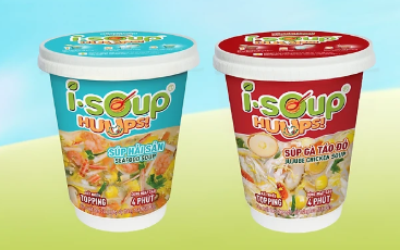 Combo Súp Hải Sản + Súp Gà Táo Đỏ ISOUP HUUPS - Súp Ăn Liền Sấy Thăng Hoa