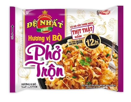 ACECOOK - Phở trộn Đệ Nhất hương vị Bò, Phở bò trộn Đệ Nhất Phở trộn ăn liền, Phở ăn liền Đệ Nhất (84g/gói)