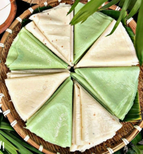 Bánh Phồng Sữa Dừa Hoàng Dung Sầu Riêng - Bánh Tráng Sữa Dừa Lá Dứa Sầu Riêng Đặc Sản Việt Nam