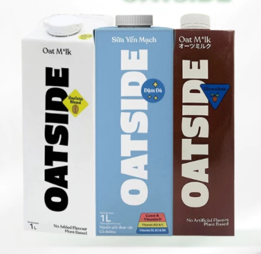 Thức uống sữa yến mạch Oatside - Có 3 vị 1L
