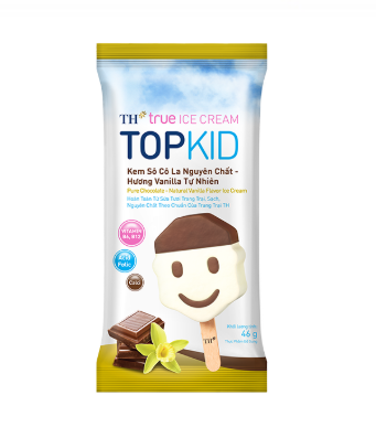 Kem Que TH true ICE CREAM TOPKID Sô Cô La Nguyên Chất – Hương Vanilla Tự Nhiên