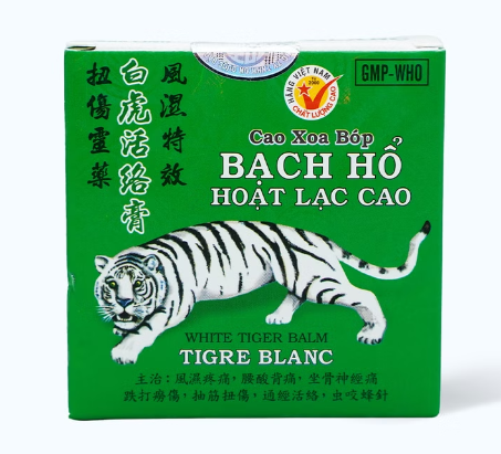 Cao xoa Bạch hổ hoạt lạc cao khu phong, hoạt lạc, tiêu viêm, chỉ thống (hộp 8g)