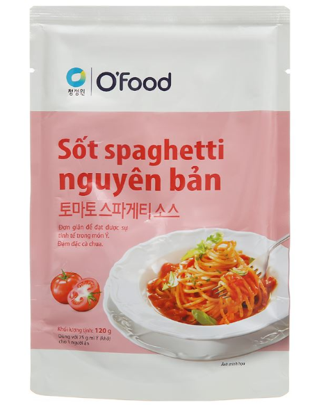 Sốt spaghetti nguyên bản O'food gói 120g