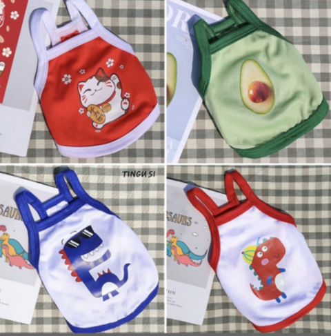 Áo 2 dây mỏng cho chó mèo